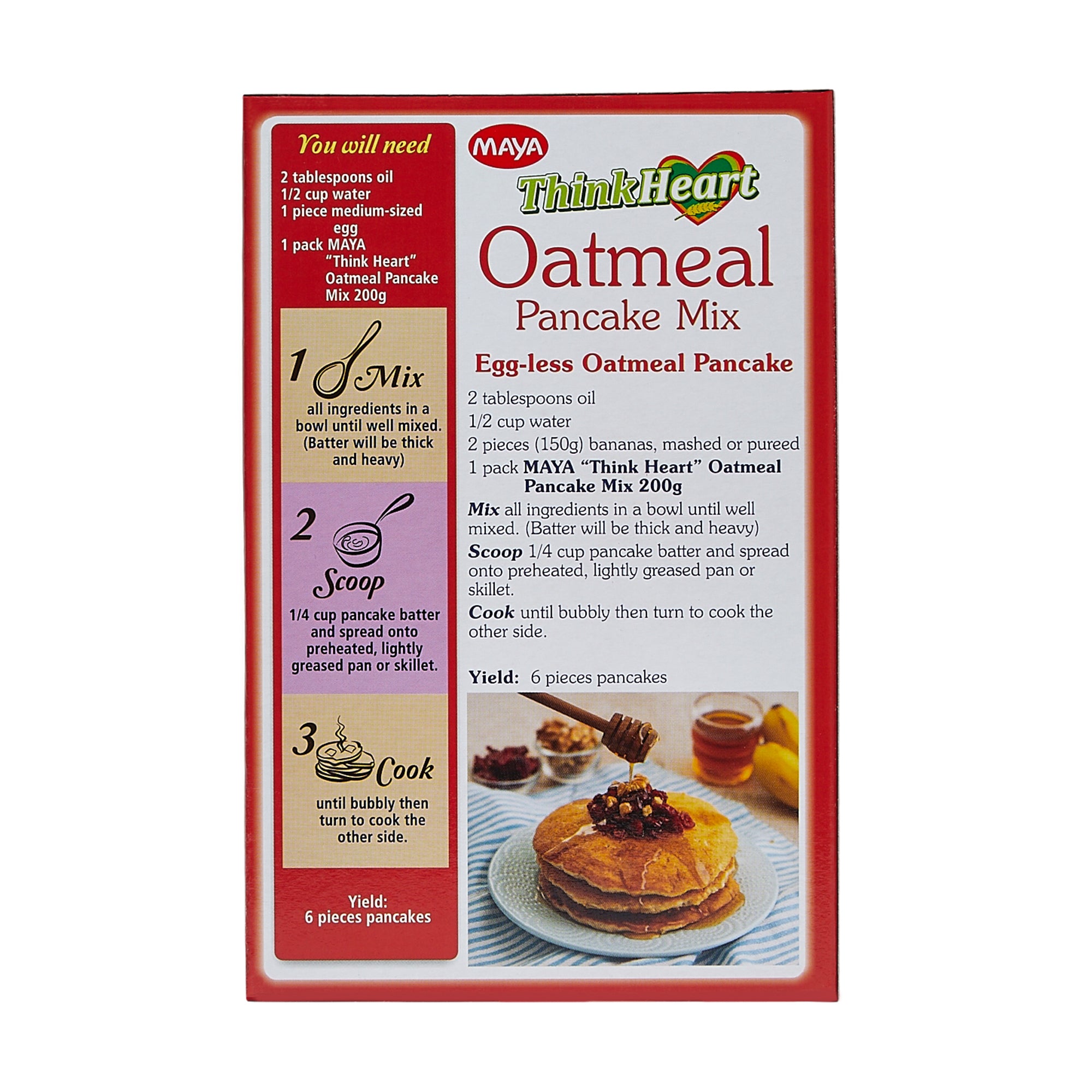 MAYA Oatmeal Pancake Mix 200g Maya Hotcake